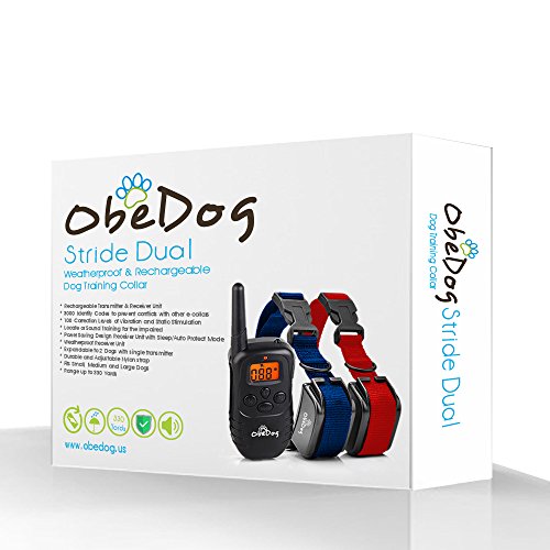 ObeDog 330 Yards Stride Dual Rechargeable & Weatherproof Dog Training Collar with Amber LCD Remote Review
